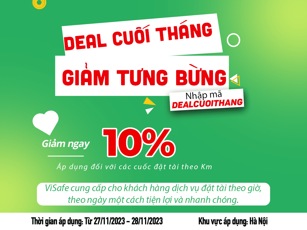 Deal cuối tháng - Giảm tưng bừng