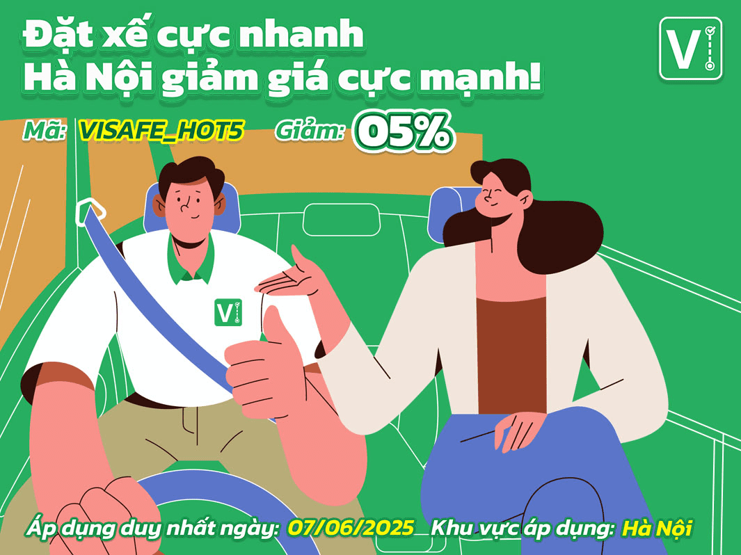 Đặt xế cực nhanh - Hà Nội giảm giá cực mạnh