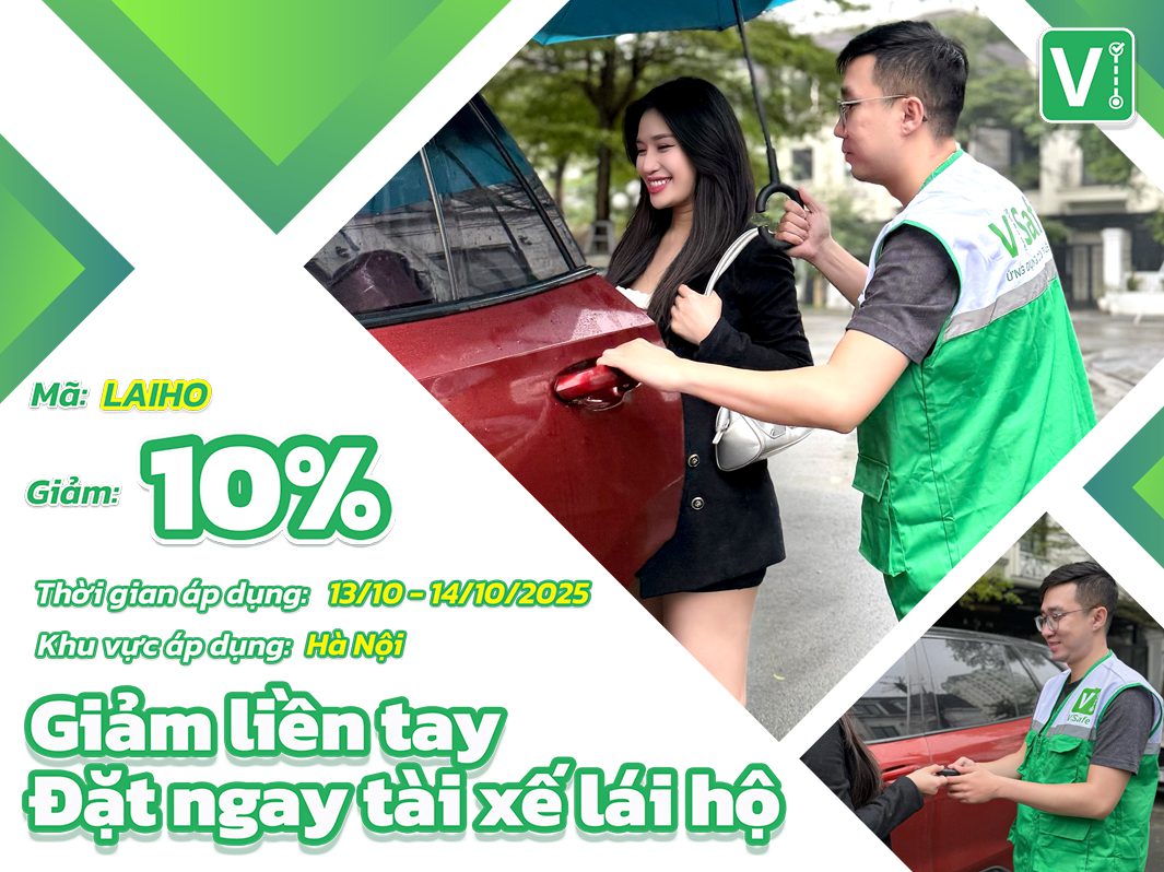 Giảm liền tay đặt ngay tài lái hộ