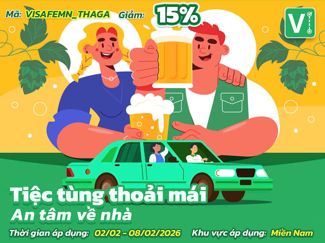 Tiệc tùng thoải mái - An tâm về nhà cùng ViSafe