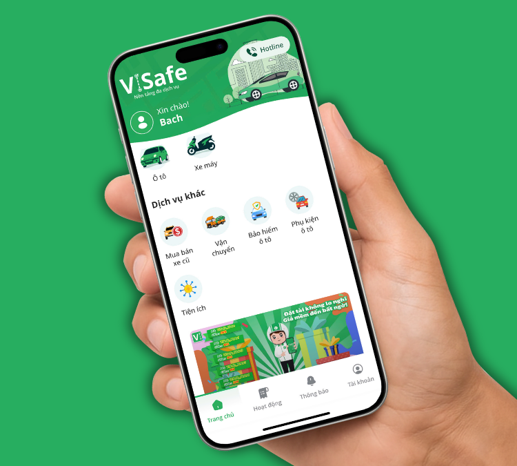 Đặt tài xế ViSafe qua ứng dụng: Chủ động và đảm bảo quyền lợi