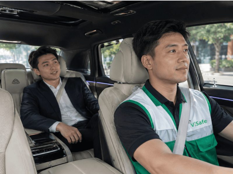 Đặt lịch lái hộ trên ứng dụng