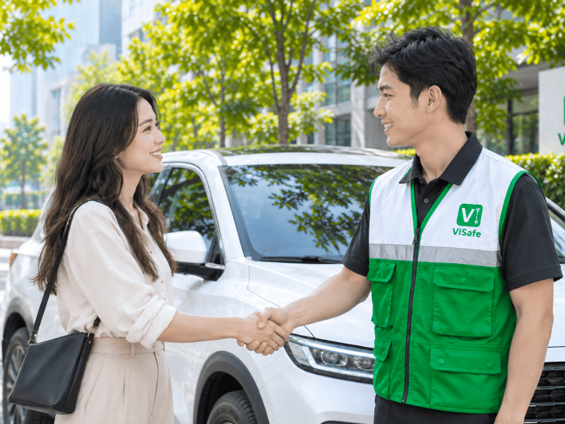Bàn giao xe đi đăng kiểm